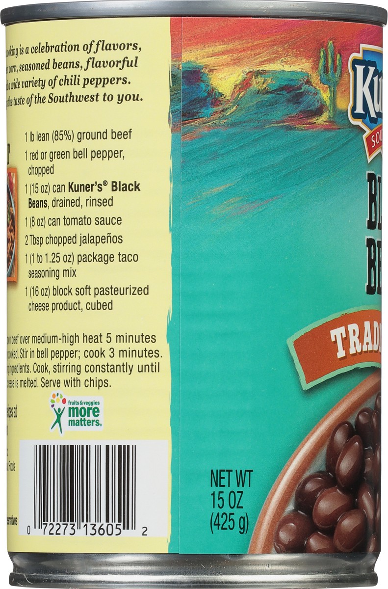 slide 7 of 9, Kuner's Kuner Black Beans, 15 oz