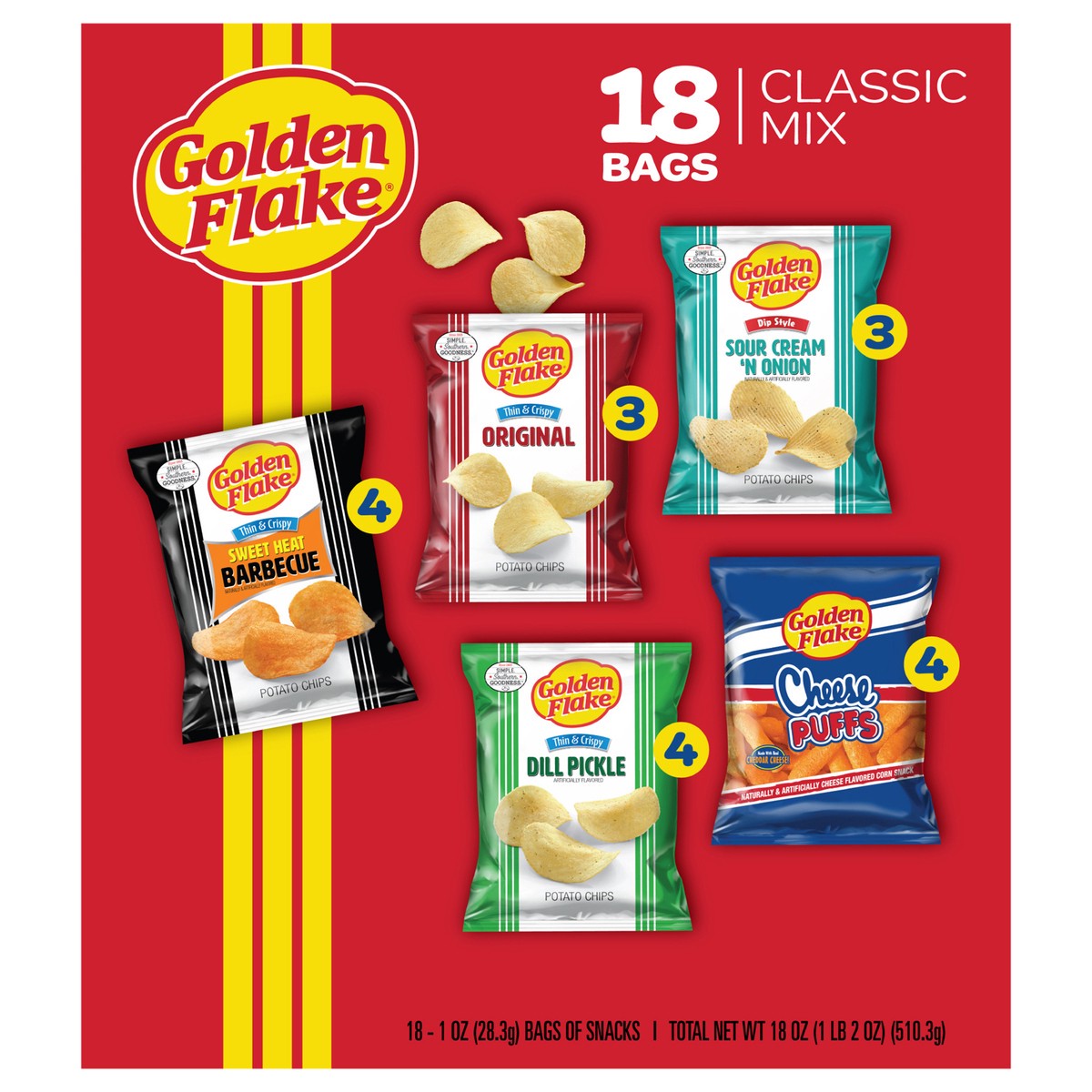 slide 2 of 2, Golden Flake 18 oz GF Classic Mix Box 18 ct, 18 ct