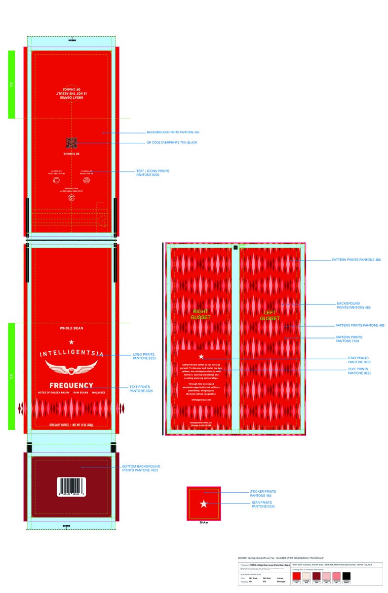 slide 4 of 6, Intelligentsia, Frequency Blend Medium Roast Whole Bean Coffee - 12oz Bag, 12 oz