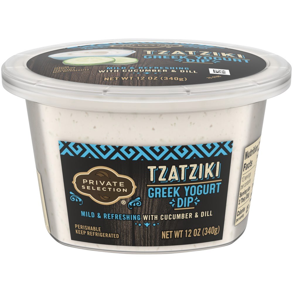 slide 1 of 1, Private Selection Tzatziki Greek Yogurt Dip, 12 oz