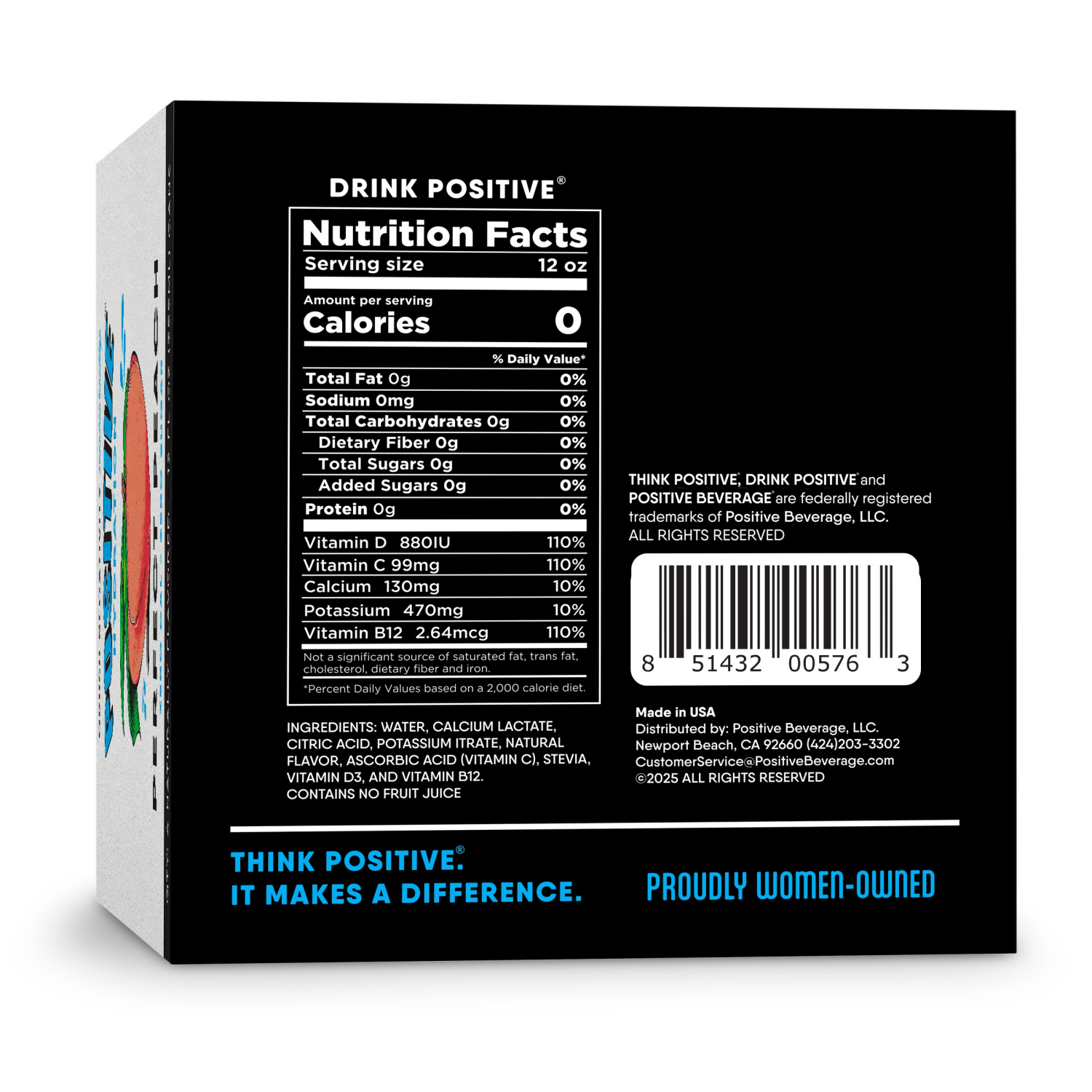 slide 5 of 5, Positive Imm 12oz Perfectly Peach 6/4pk, 4 ct; 12 oz