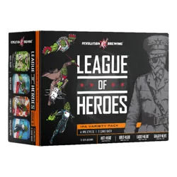 Revolution Brewing IPA Variety Pack Trident-Hero Anti-Hero Tropic-Hero Northeast-Hero Beer 12 - 12 fl oz Cans