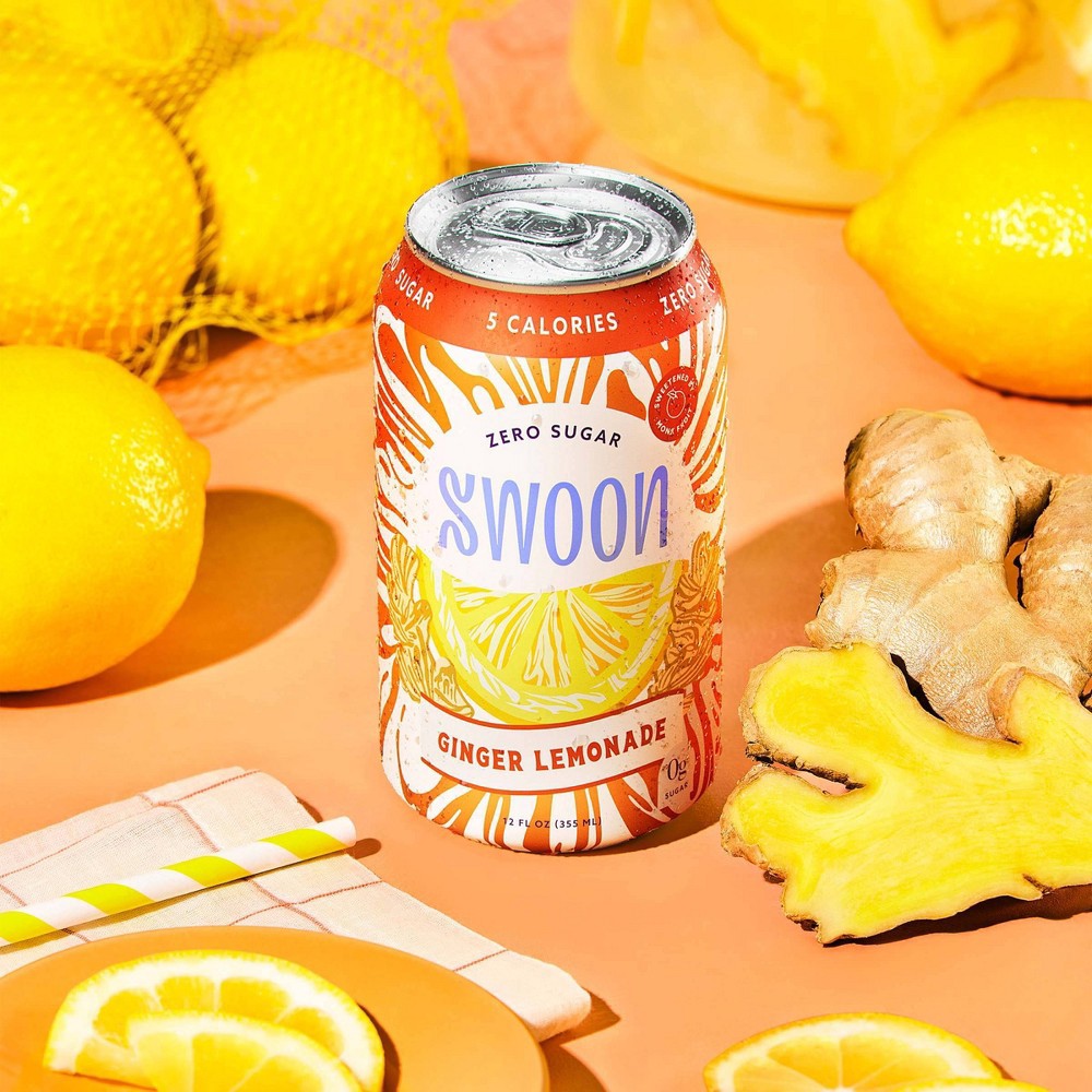 slide 4 of 5, Swoon Ginger Lemonade - 4pk/12 fl oz Cans, 4 ct; 12 fl oz