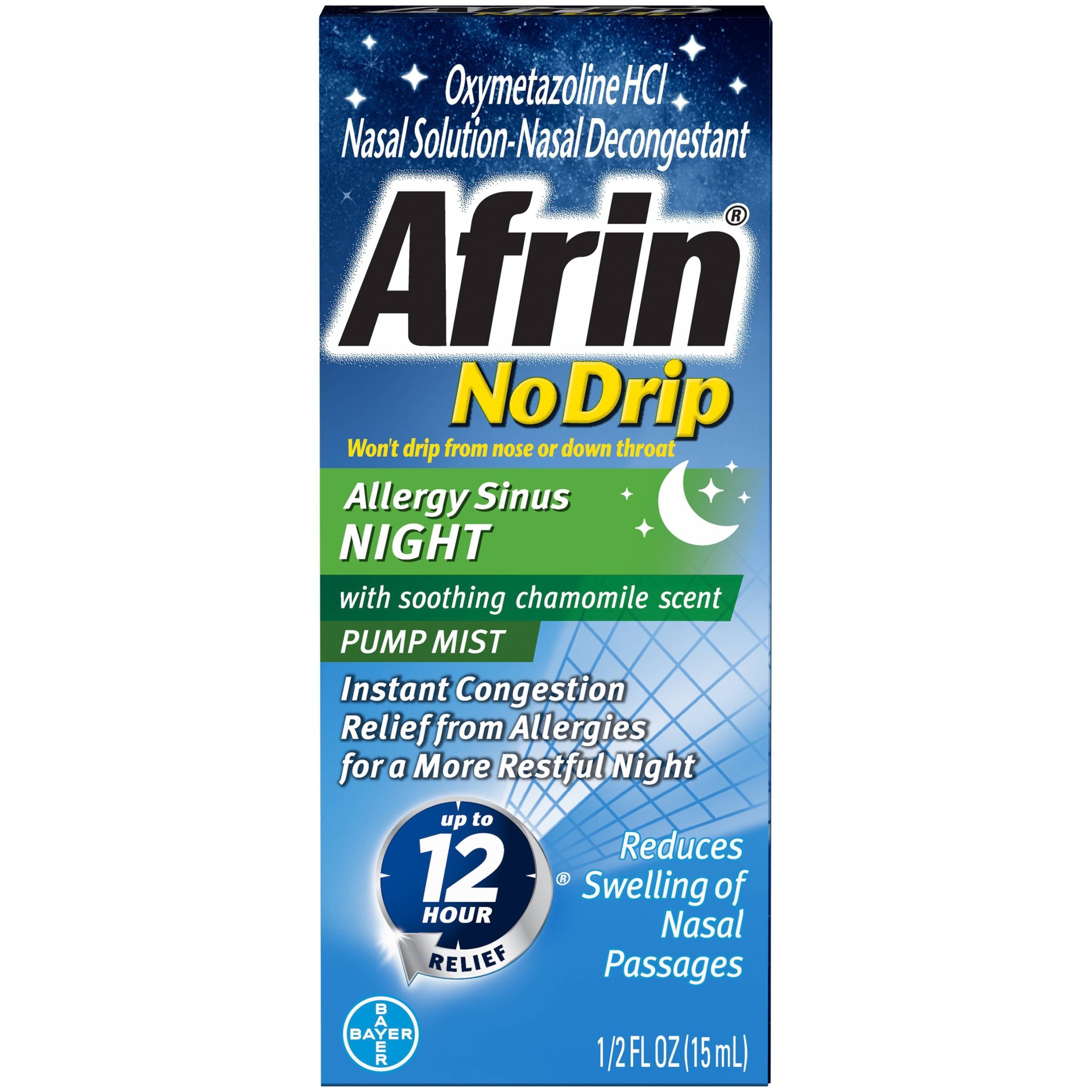 slide 1 of 5, Afrin Allergy Sinus Night Spray, 0.5 fl oz