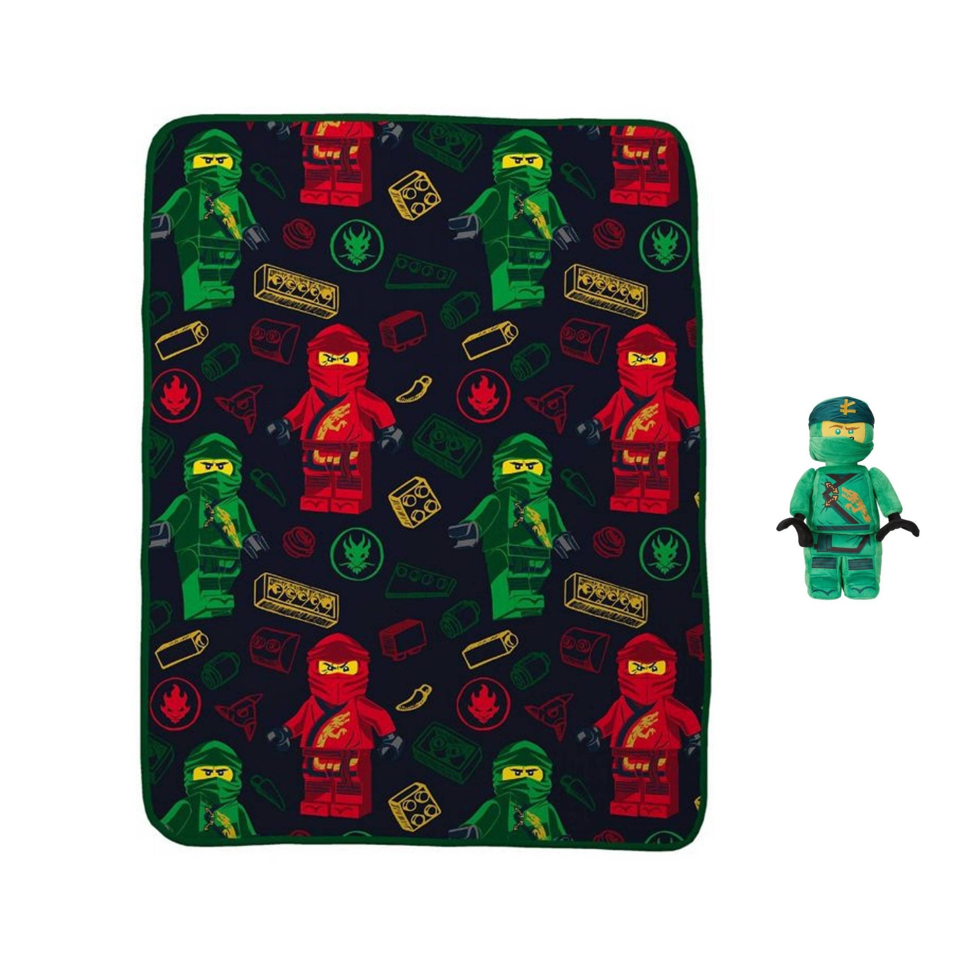slide 1 of 5, LEGO Ninjago Throw and Pillow Set, 1 ct