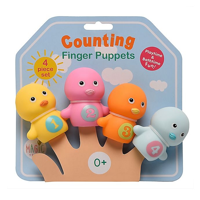 slide 2 of 2, Magic Years Counting Duck Finger Puppets, 4 ct