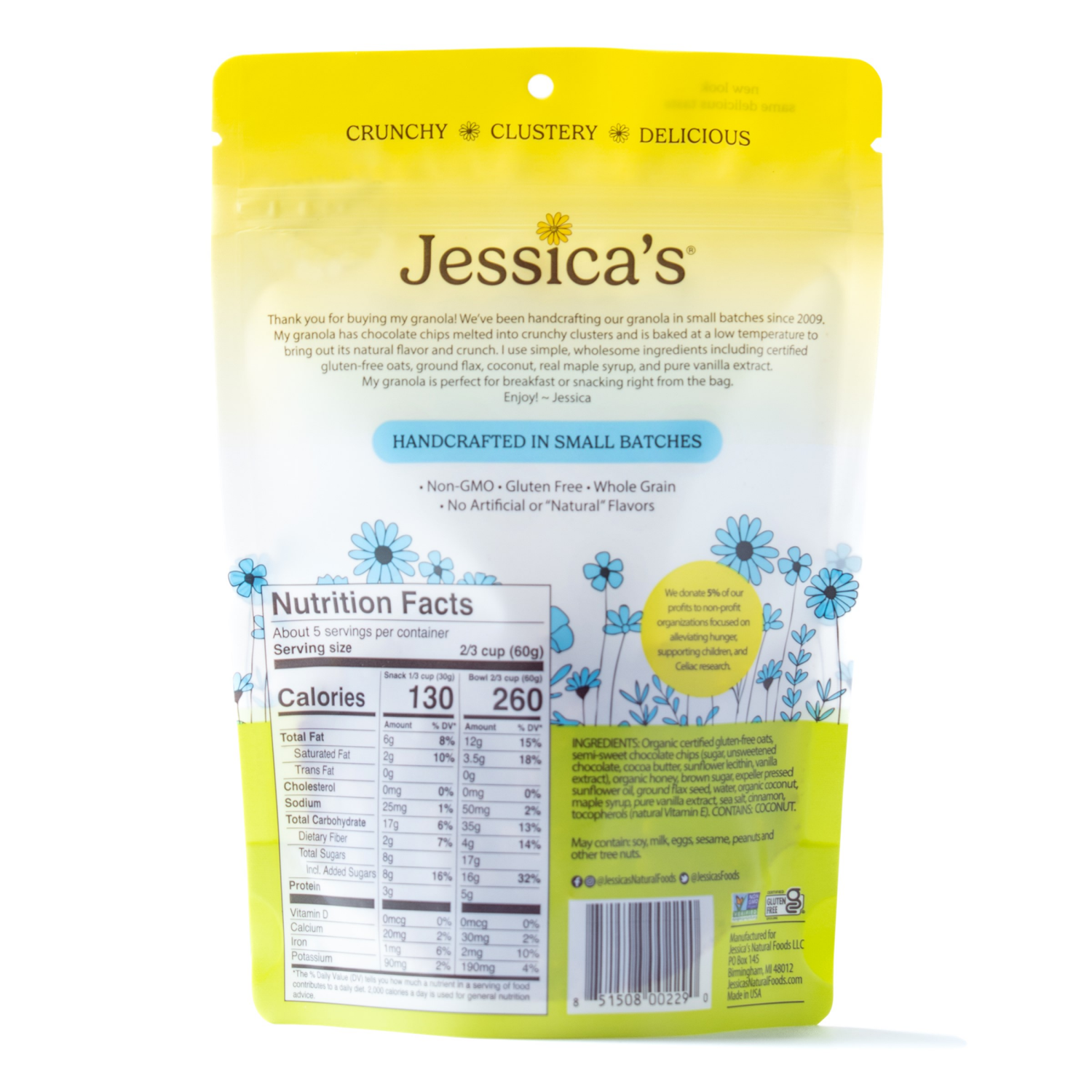 slide 2 of 2, Jessica's Jessicas Gran Glut-Free Choc Ch 11Oz, 11 oz