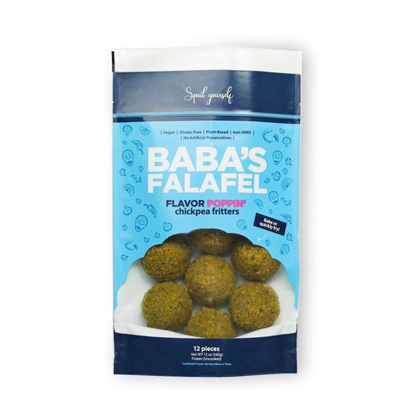 slide 1 of 1, Baba's Falafel Chickpea Fritters, 12 oz