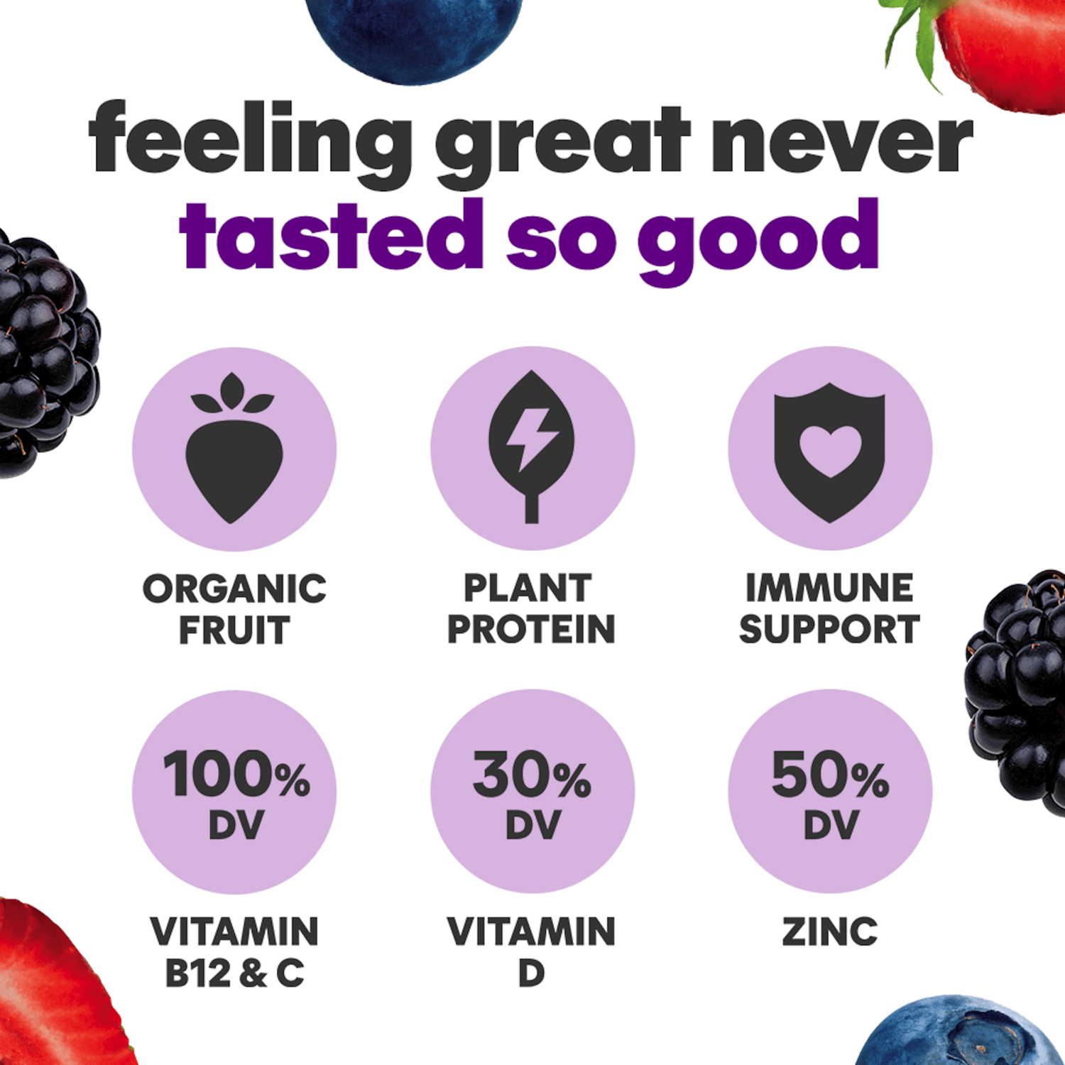 slide 4 of 6, NOKA Superfood Smoothie, Super Berry 4pack, 16.88 oz