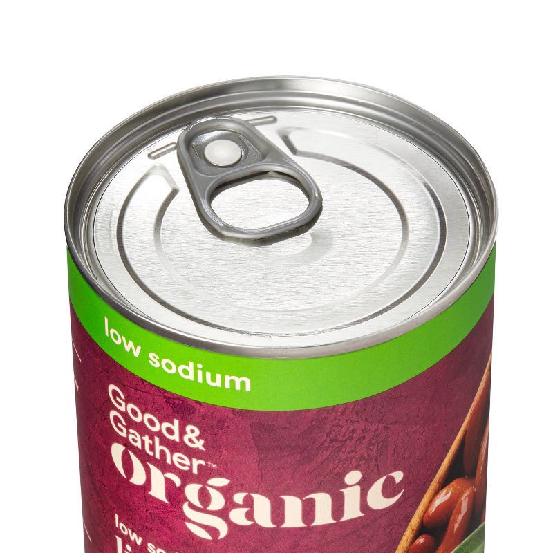 slide 4 of 4, Organic Low Sodium Light Red Kidney Beans - 15oz - Good & Gather™, 15 oz