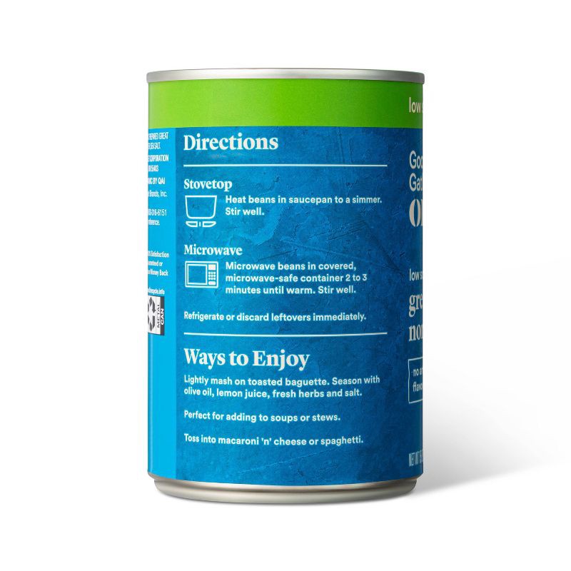 slide 3 of 4, Organic Low Sodium Great Northern Beans - 15oz - Good & Gather™, 15 oz