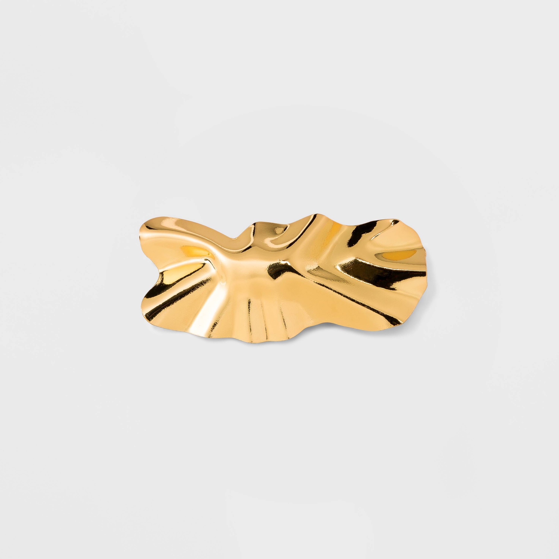 slide 1 of 2, Bumpy Metal Hair Barrette - A New Day Gold, 1 ct