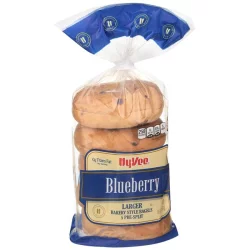 Hy-vee Blueberry Larger Bakery Style Bagels