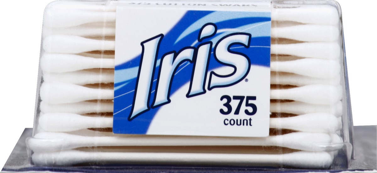 slide 7 of 8, IRIS Cotton Swabs 375 ea, 375 ct