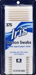 IRIS Cotton Swabs 375 ea