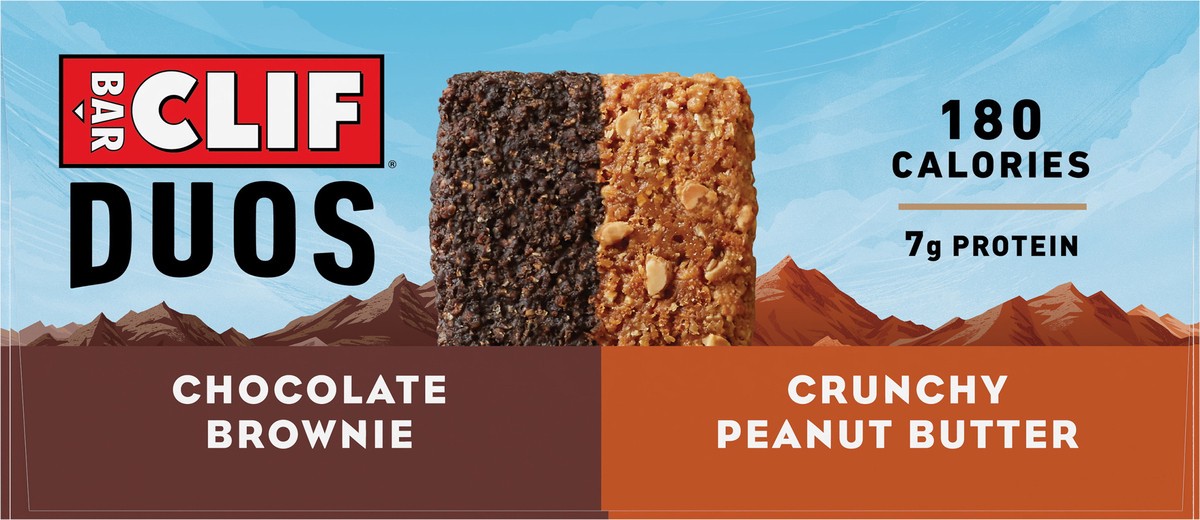 slide 4 of 9, Clif Bar Brownie Crunch Duos Energy Bar 7Ct, 11.62 oz