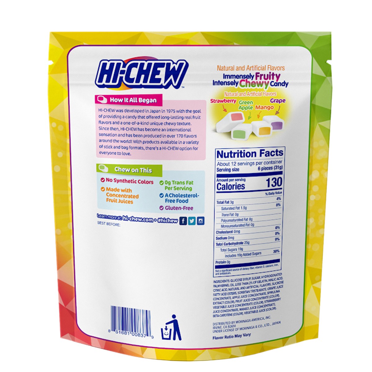 slide 2 of 2, Hi-Chew Original Mix Fruit Chews 12.7 oz, 12.7 oz