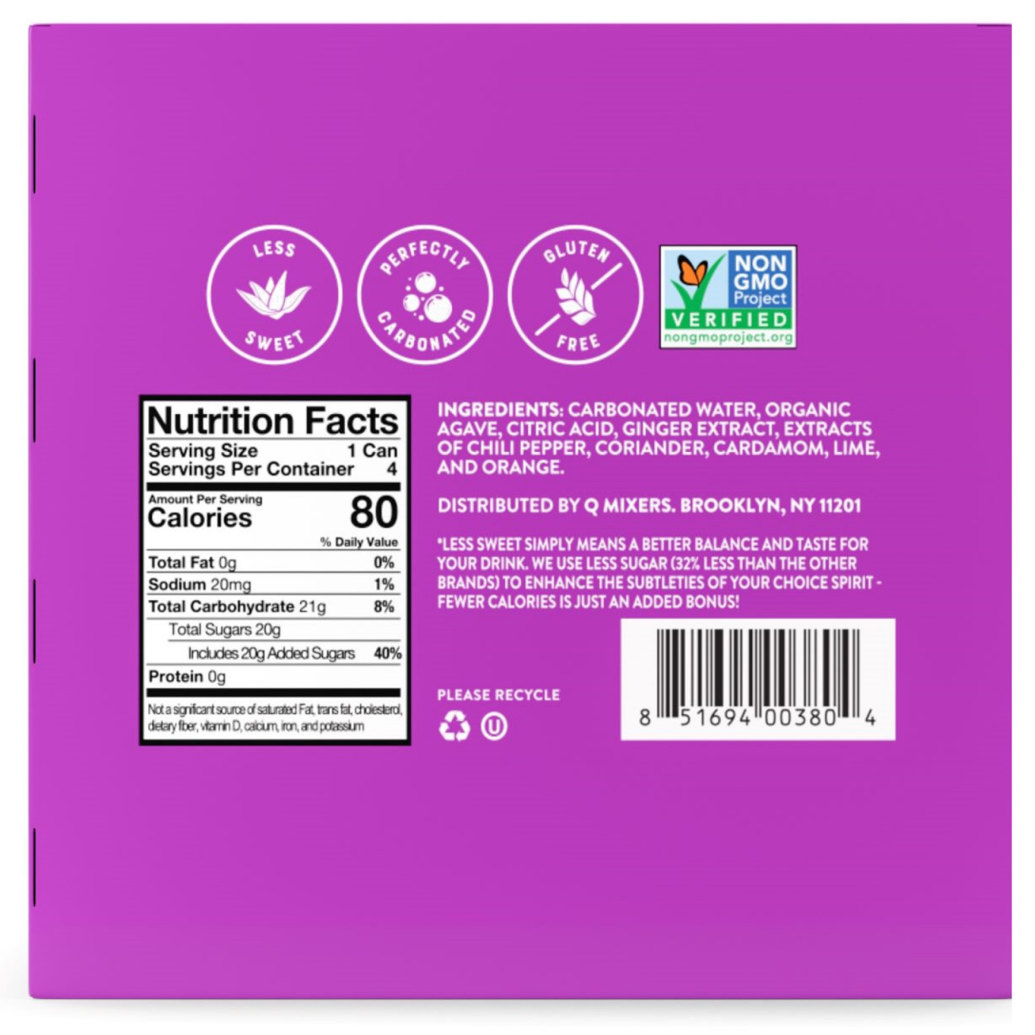 slide 2 of 5, Q Mixers Ginger Beer Soda Can, 4 ct; 7.5 oz