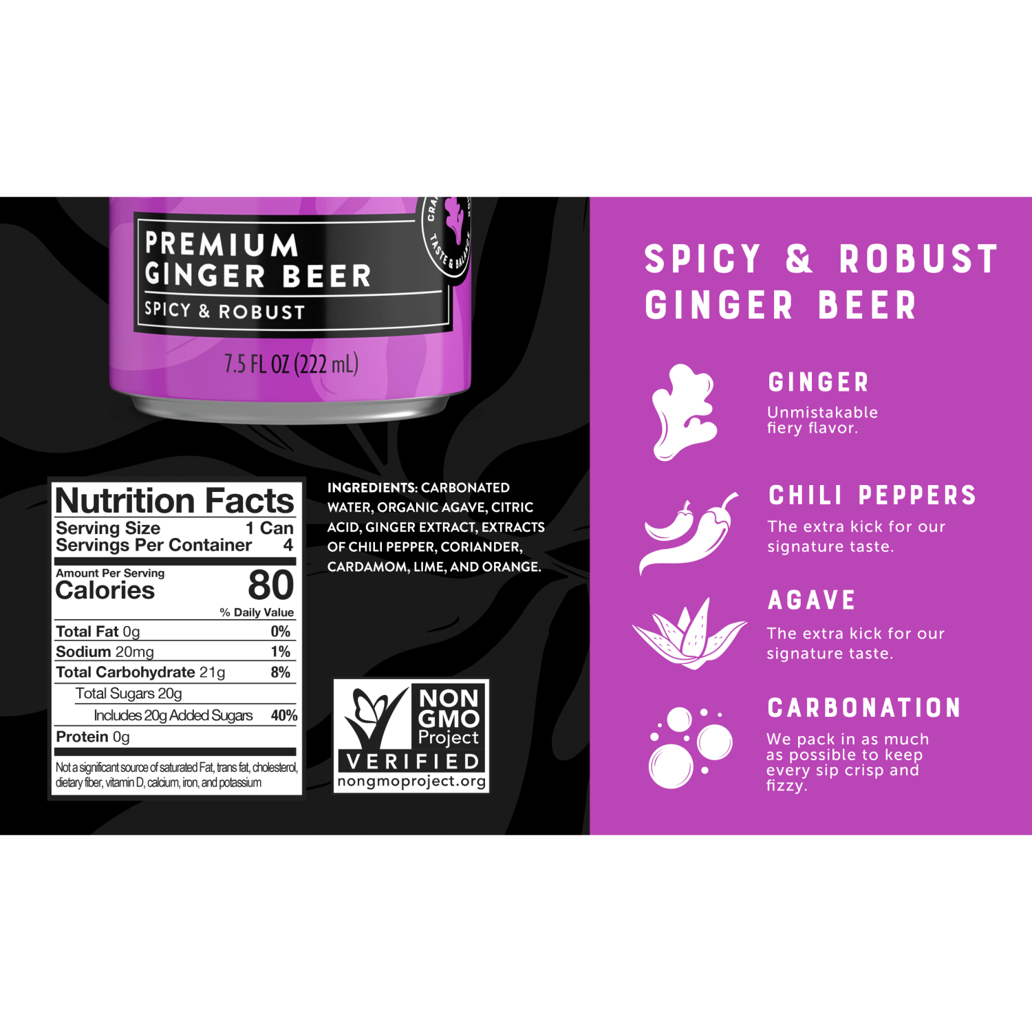 slide 3 of 5, Q Mixers Ginger Beer Soda Can, 4 ct; 7.5 oz