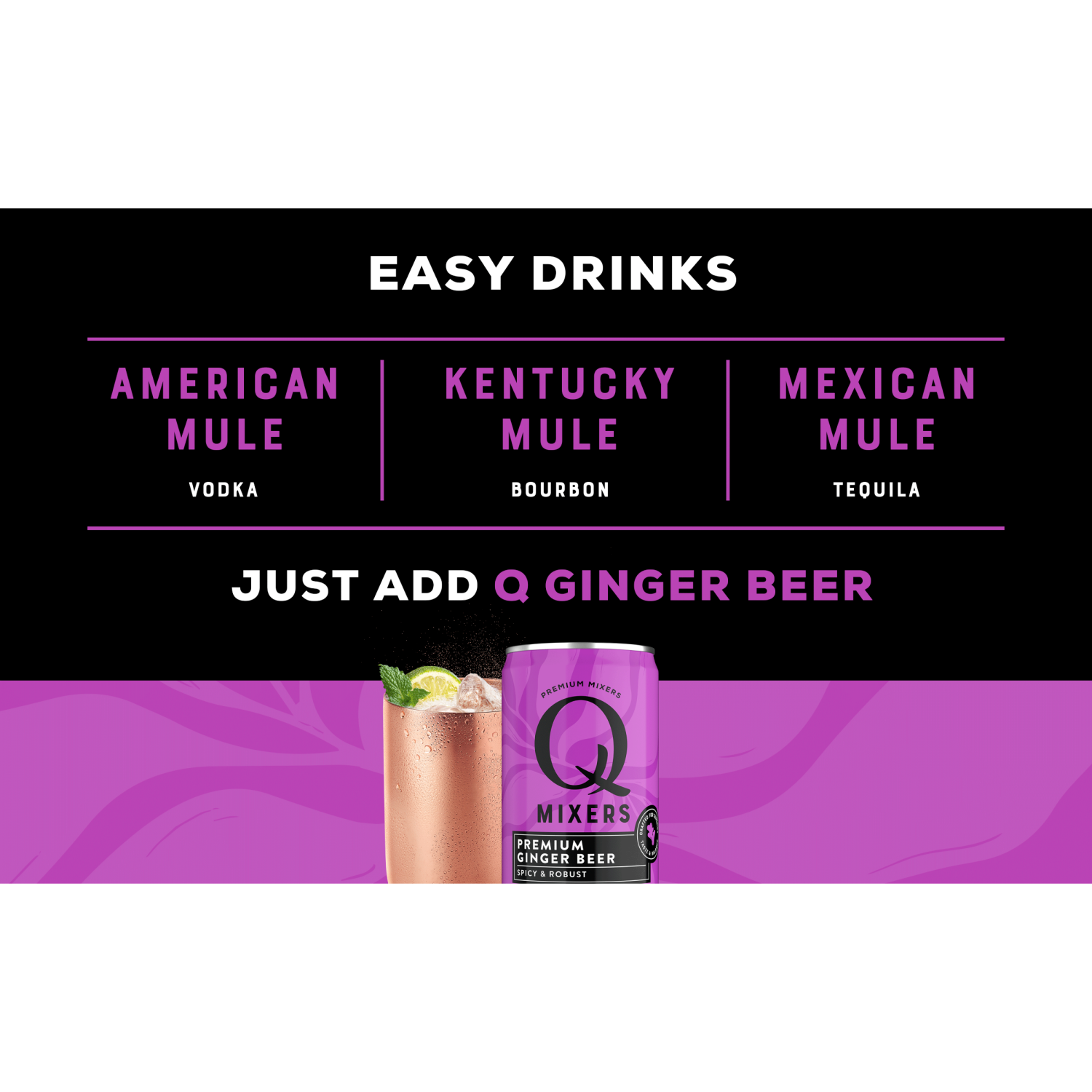 slide 4 of 5, Q Mixers Ginger Beer Soda Can, 4 ct; 7.5 oz