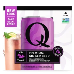 Q Mixers Ginger Beer Soda Can