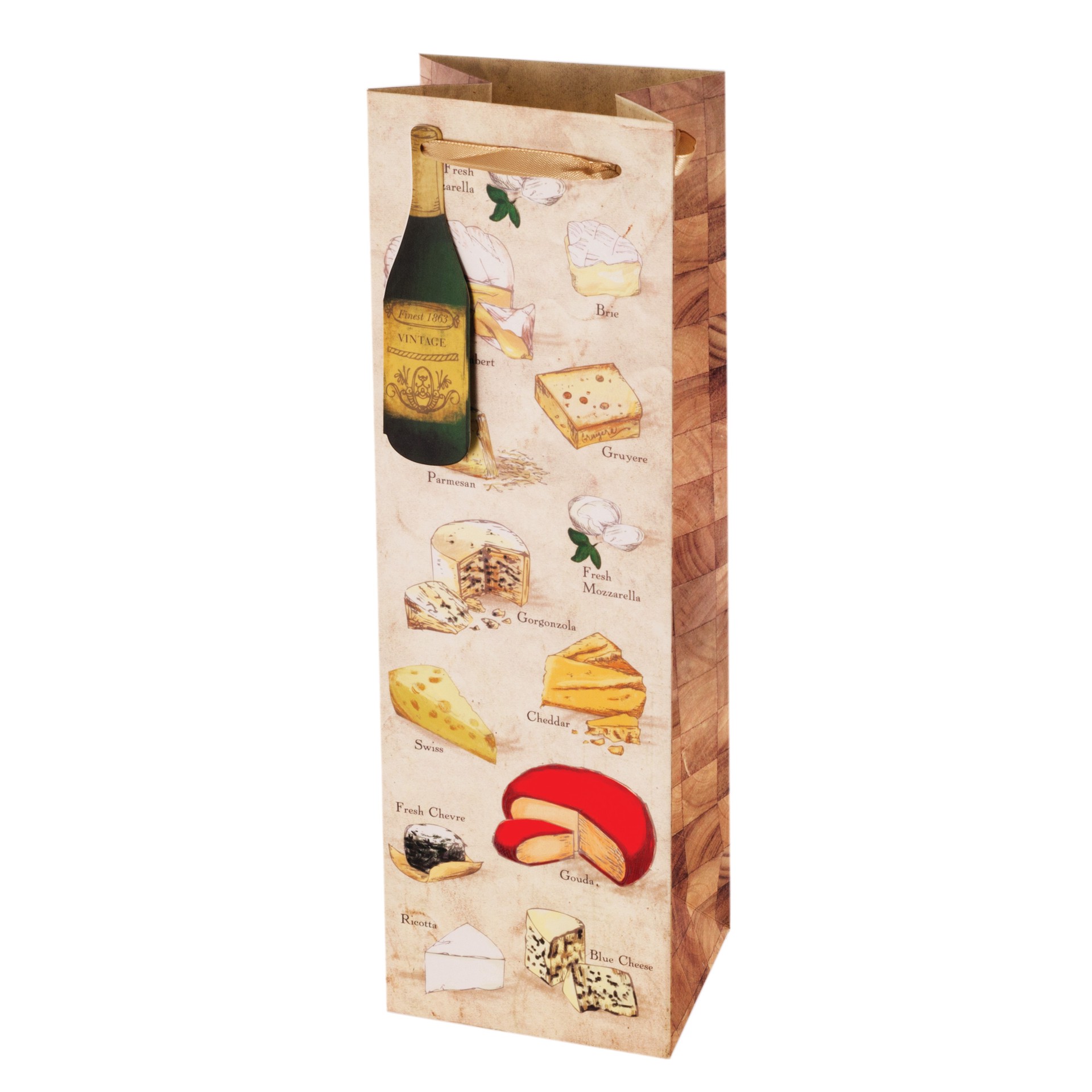 slide 1 of 1, Cakewalk Say Cheese! - Illustrated Wine Bag by Cakewalk, 1 ct