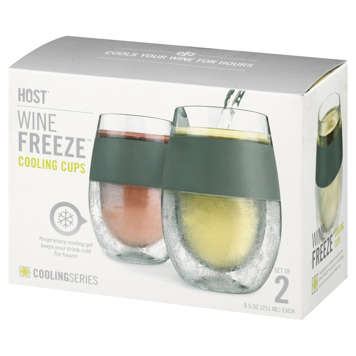 slide 8 of 9, HOST Wine Freeze Set of 2 8.5 Ounce Cooling Cups 1 ea, 1 ct