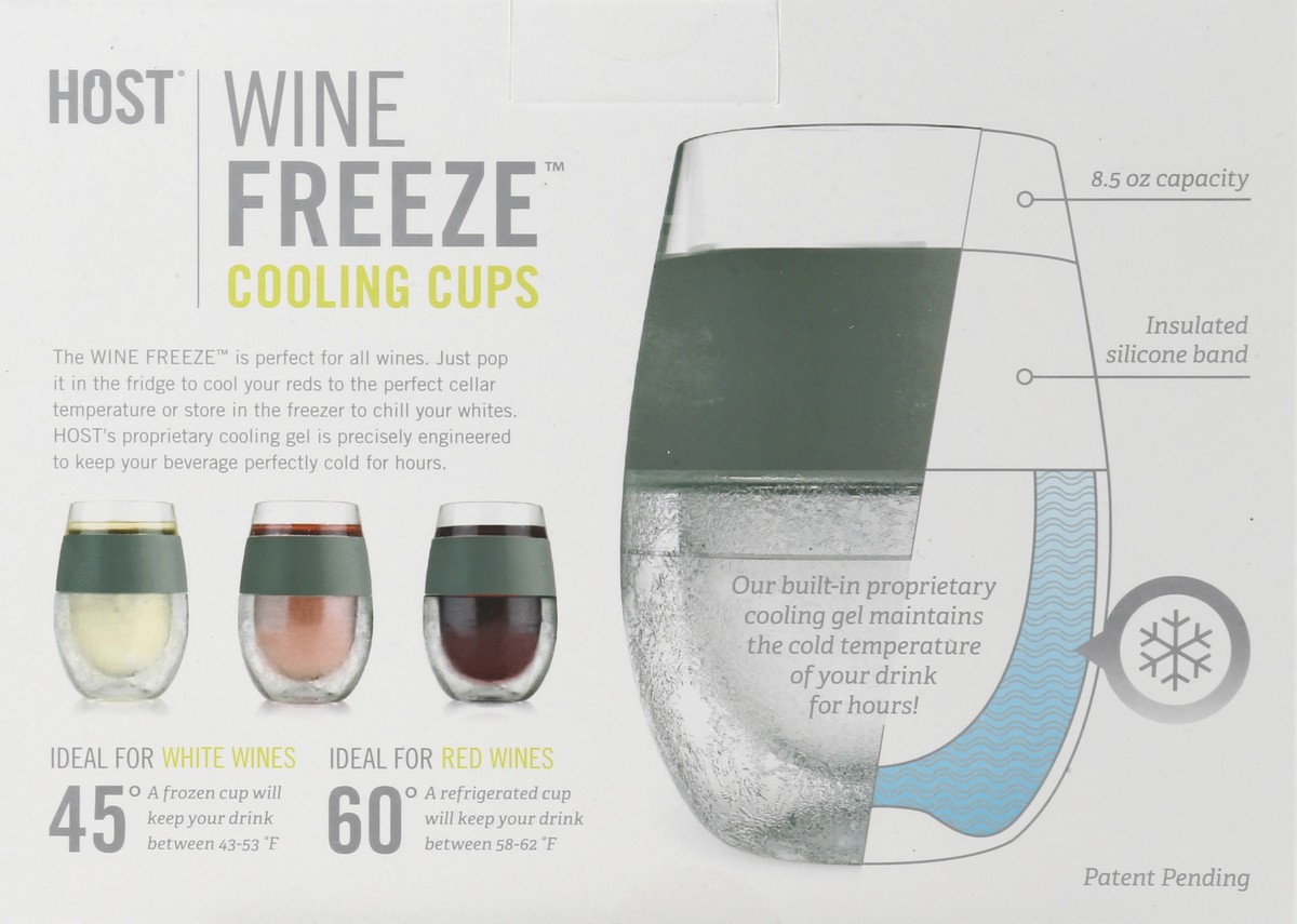 slide 3 of 9, HOST Wine Freeze Set of 2 8.5 Ounce Cooling Cups 1 ea, 1 ct