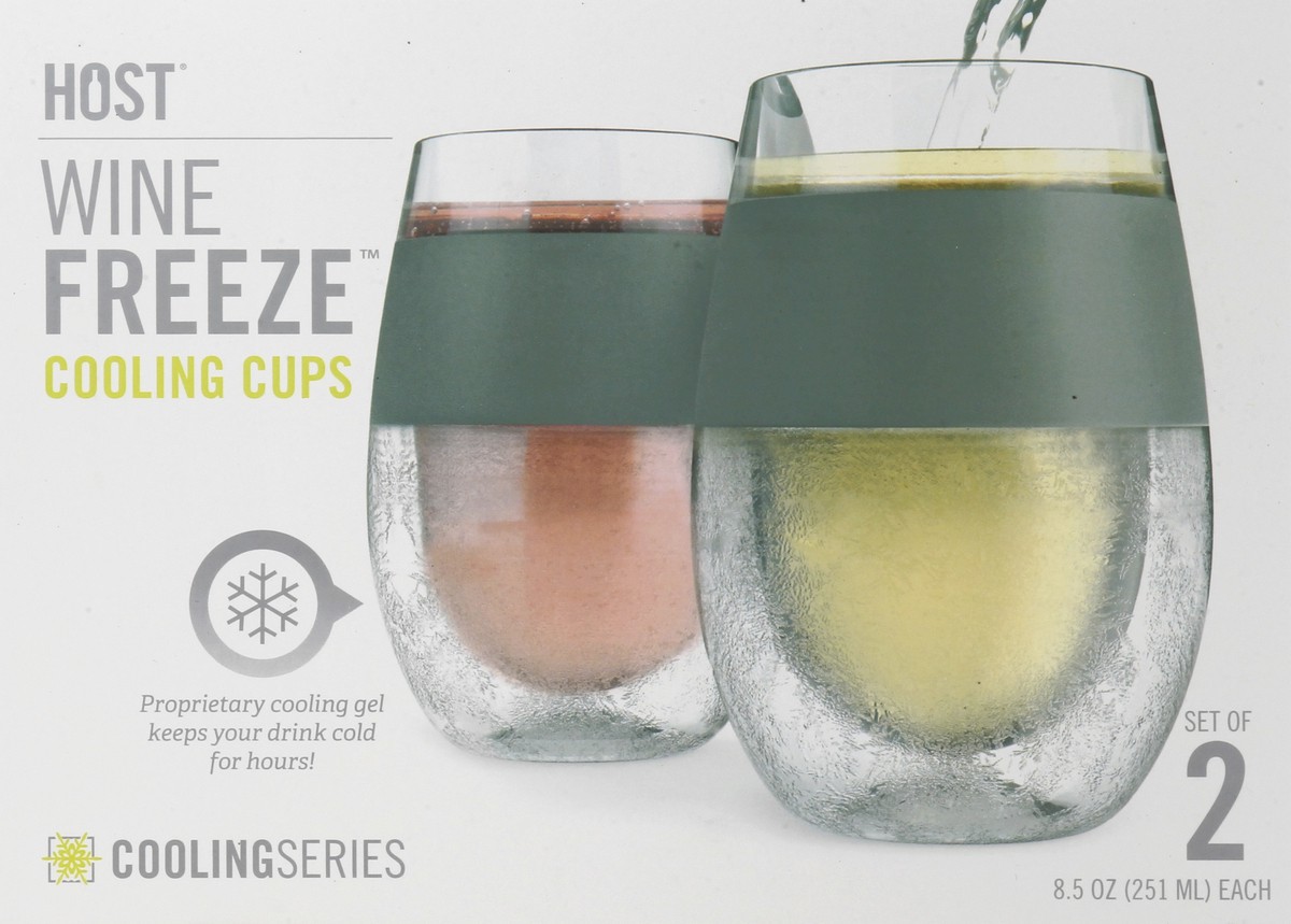 slide 5 of 9, HOST Wine Freeze Set of 2 8.5 Ounce Cooling Cups 1 ea, 1 ct