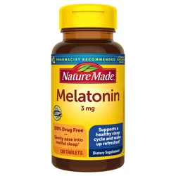 Nature Made Melatonin 3 mg Tablets, 120 Count