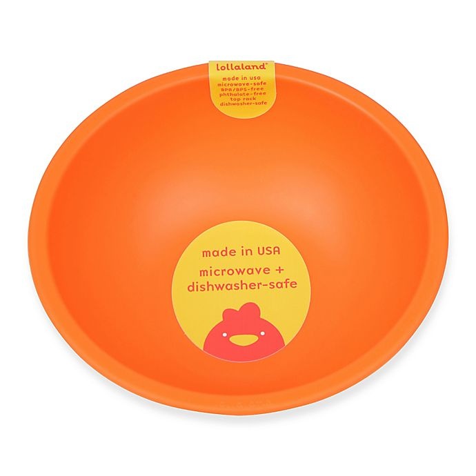 slide 1 of 2, Lollaland Bowl - Happy Orange, 1 ct