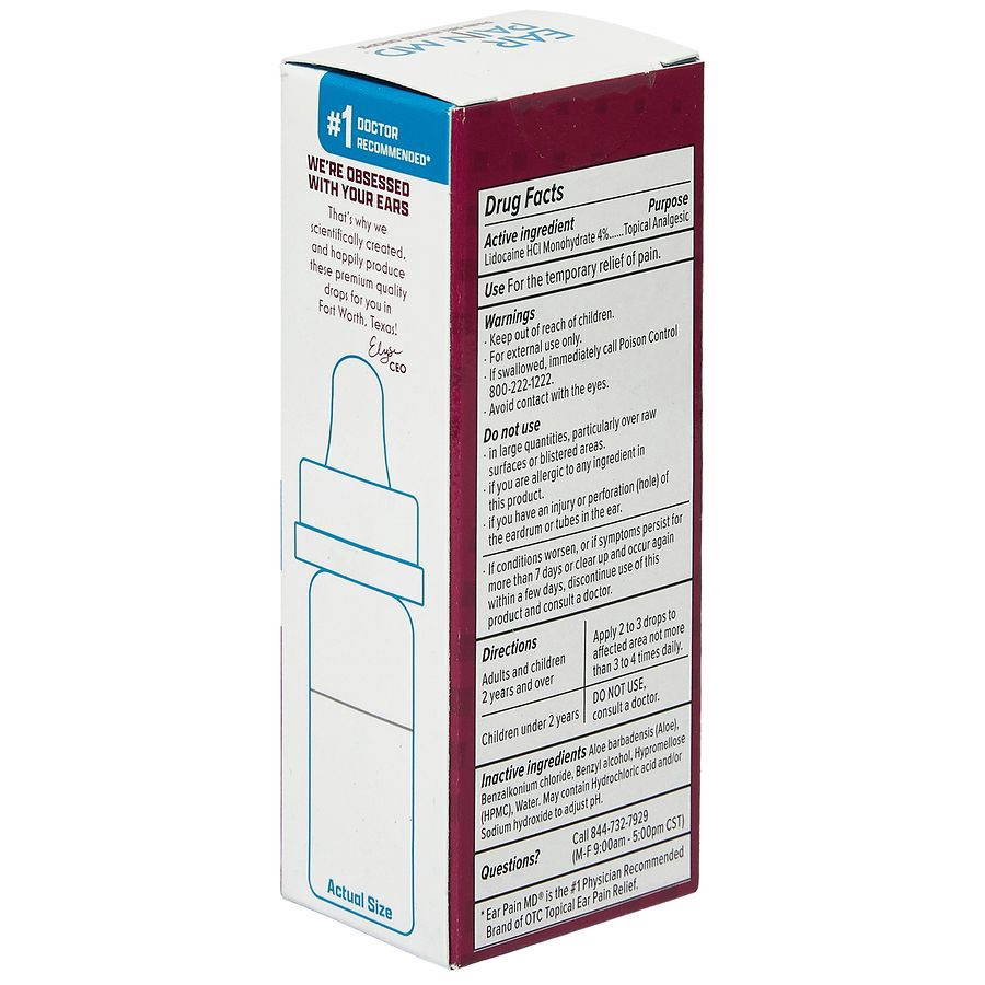slide 3 of 5, Ear Pain MD Ear Pain Relieving Drops Single Use, 10 ct