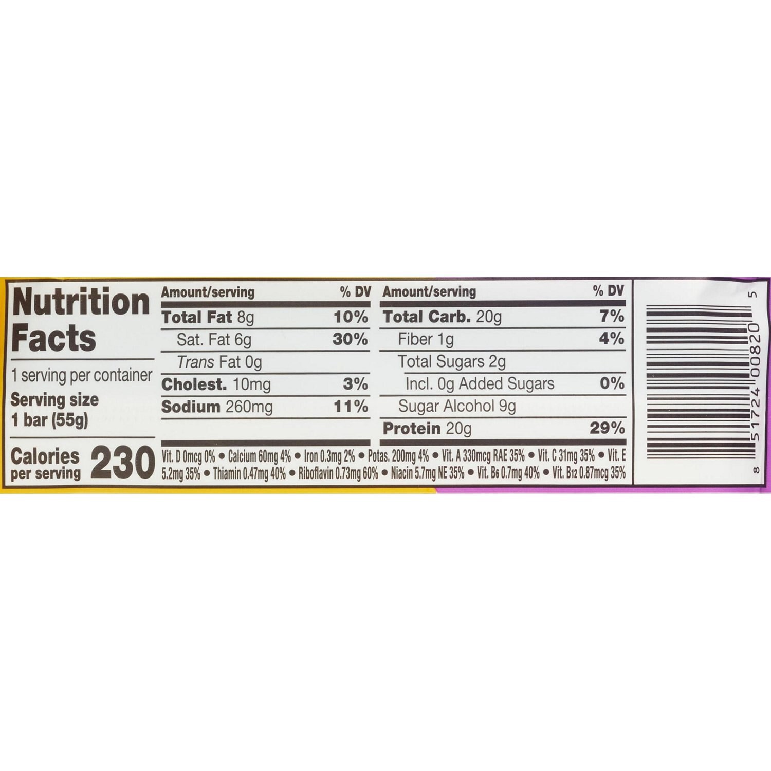 slide 2 of 4, Fulfil Chocolate Peanut Caramel Flavor Protein Bar 1.94 oz, 1.94 oz
