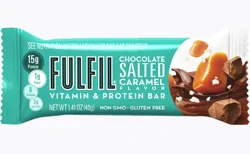 FULFIL Chocolate Salted Caramel Flavored Protein Bar, 1.41 oz