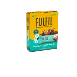 FULFIL Chocolate Salted Caramel Flavored Protein Bars, 1.41 oz (4 Count)