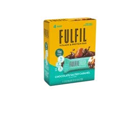 FULFIL Chocolate Salted Caramel Flavored Protein Bars, 1.41 oz (4 Count)