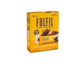 FULFIL Chocolate Peanut Caramel Flavored Protein Bars, 1.41 oz (4 Count)