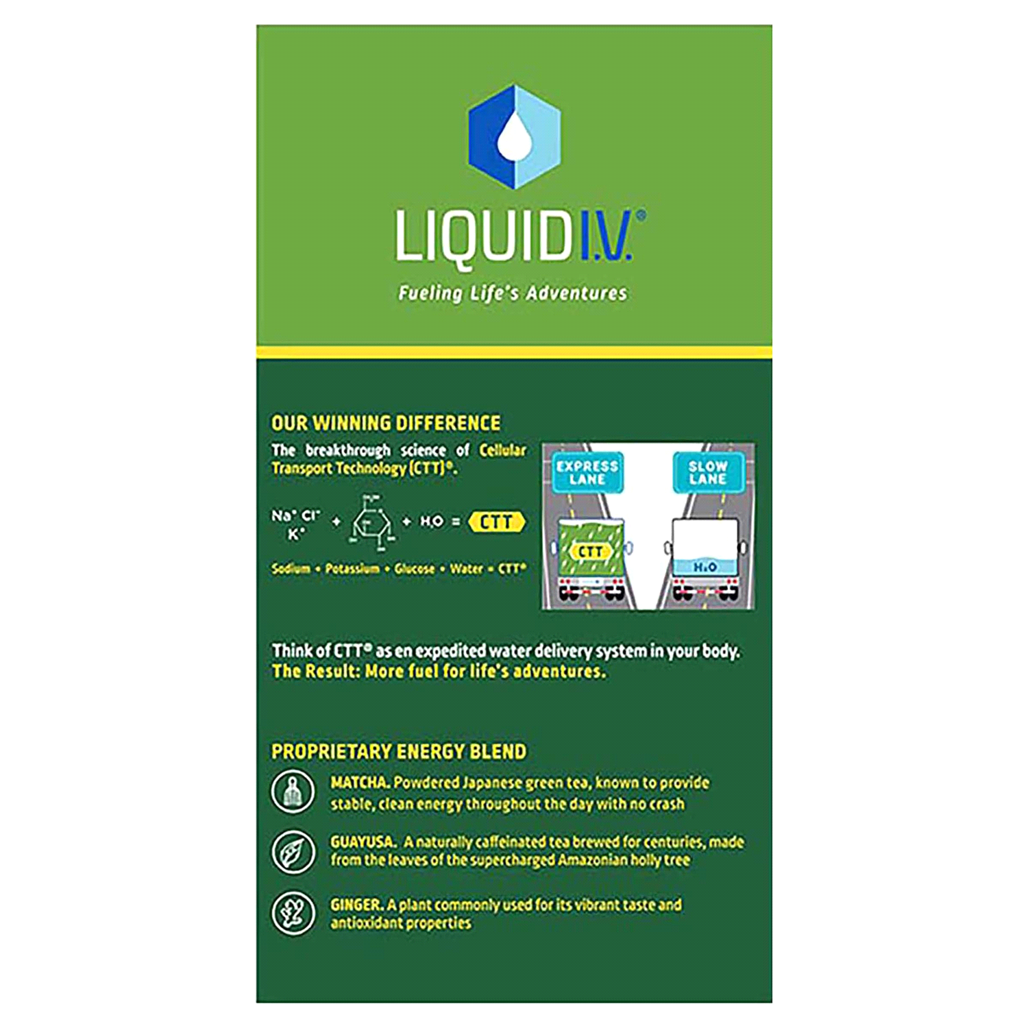 slide 3 of 3, LIQUID IV Liquid I.V. Energy Multiplier Drink Mix Lemon Ginger, 10 ct, 10 ct