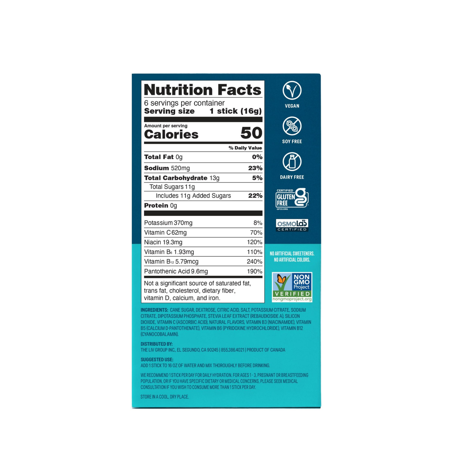 slide 2 of 2, Liquid I.V. Hydration Multiplier - Strawberry - Hydration Powder Packets | Electrolyte Powder Drink Mix | Convenient Single-Serving Sticks | Non-GMO | 6 Sticks, 6 ct