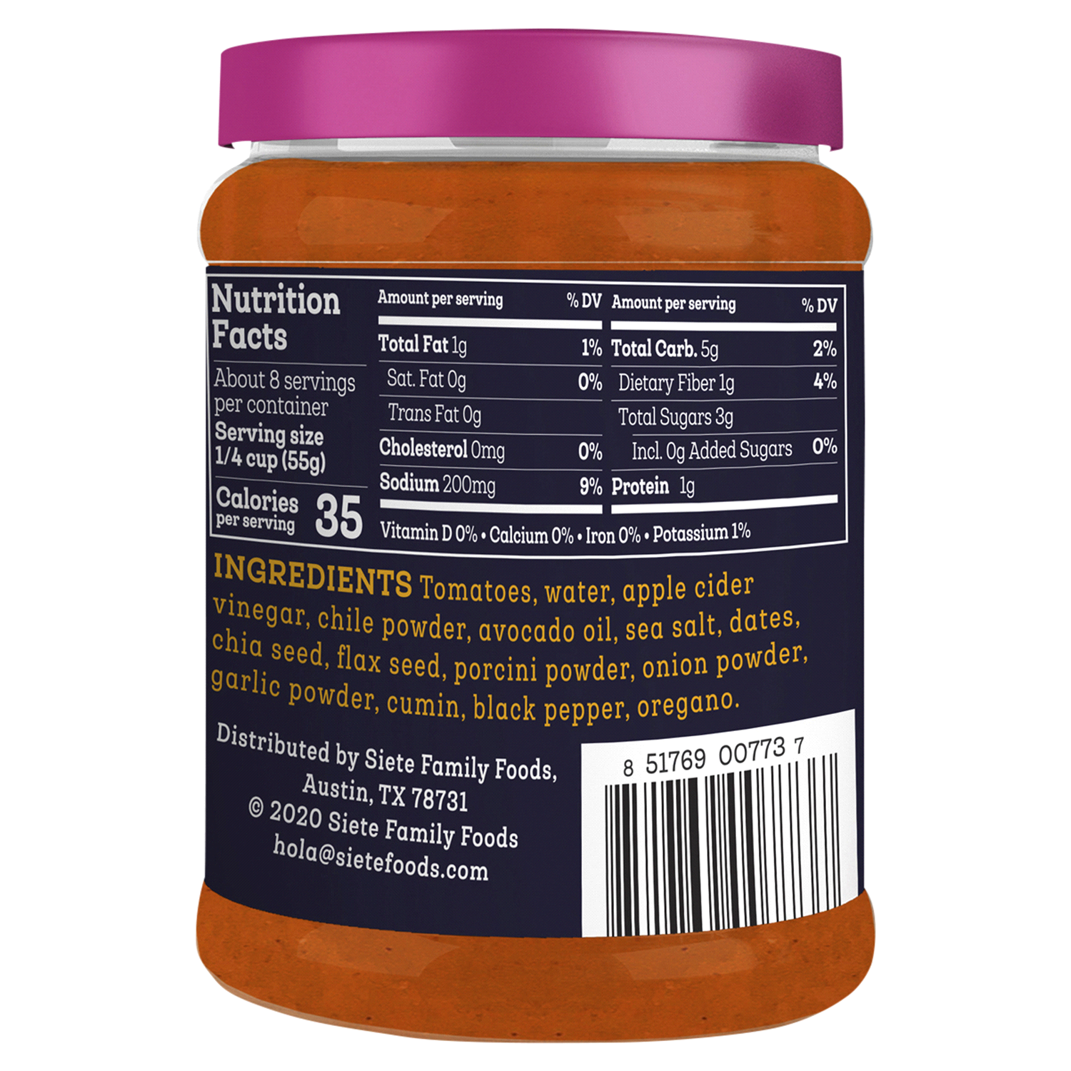 slide 2 of 2, Siete Red Enchilada Sauce 15 oz, 15 oz