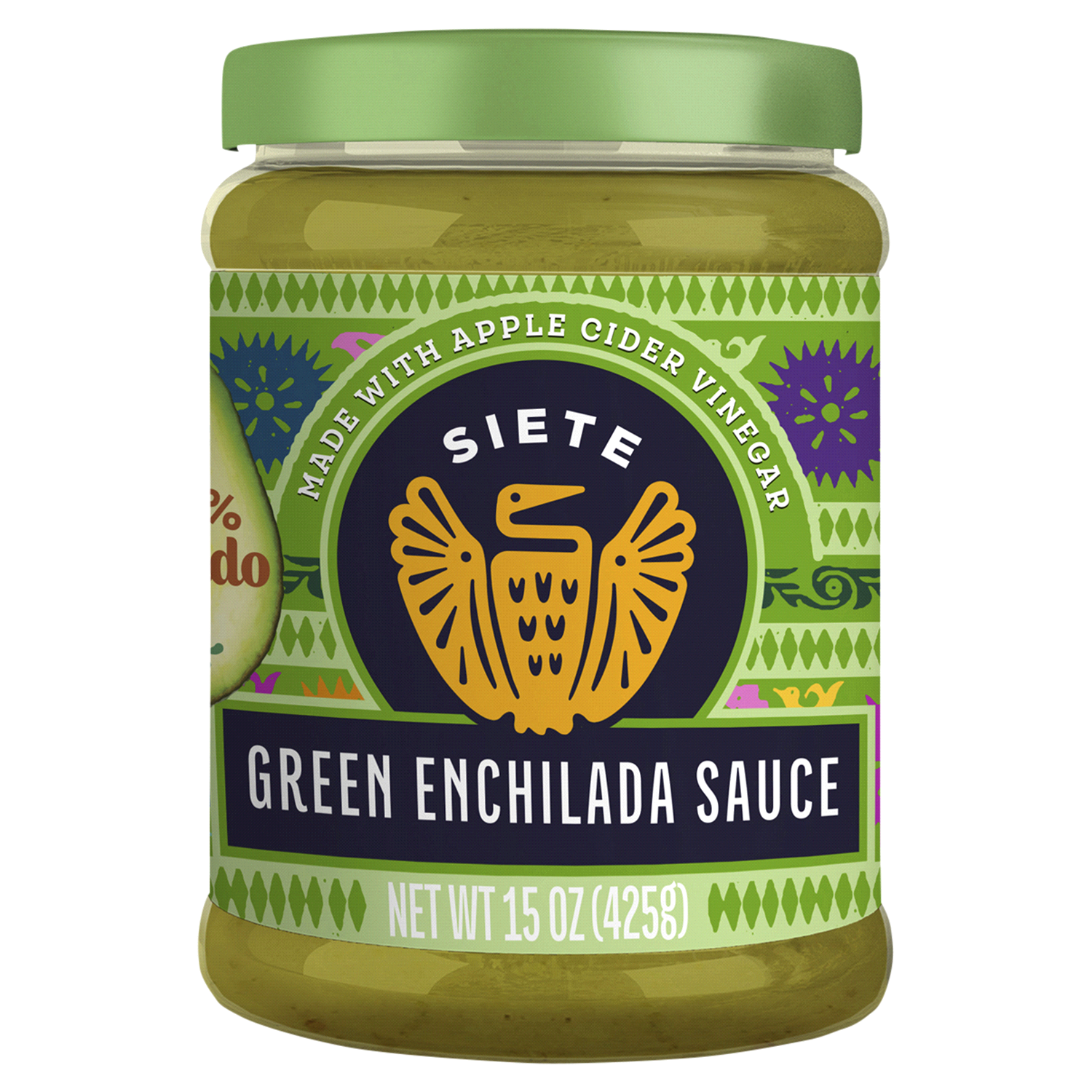 slide 1 of 2, Siete Green Enchilada Sauce, 15 oz