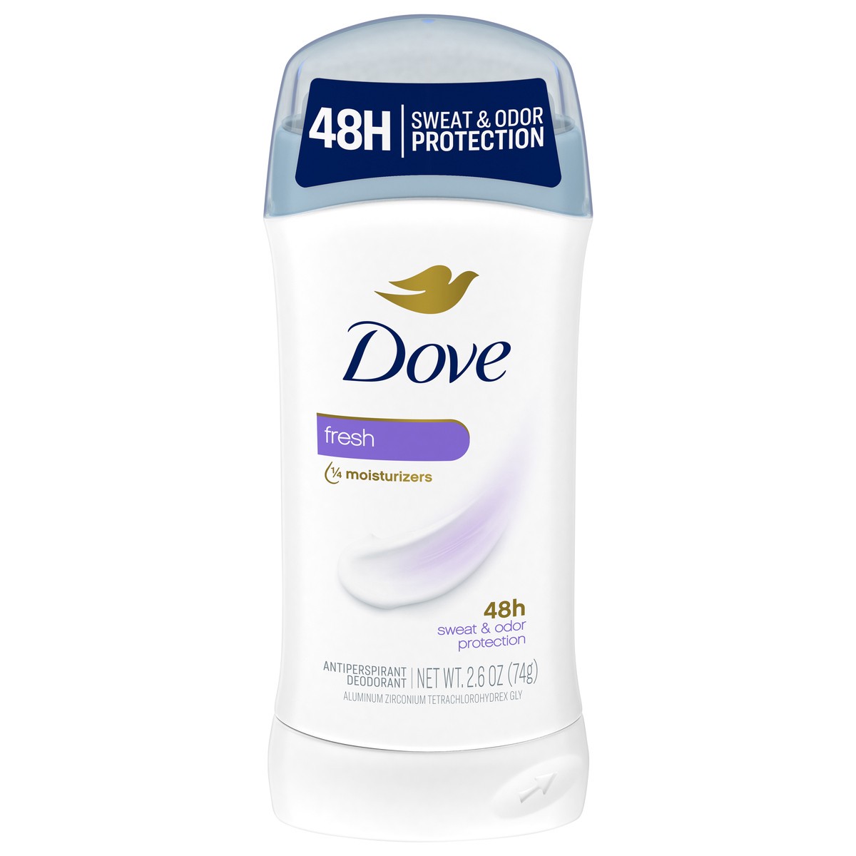 slide 1 of 13, Dove Invisible Solid Antiperspirant Deodorant Stick Fresh\, 2.6 Oz, 2.6 oz