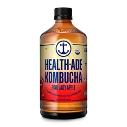 Health-Ade Organic Pink Lady Apple Kombucha, 16 Fl Oz