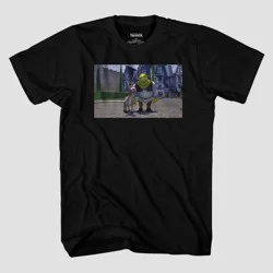 Men's Universal Shrek Short Sleeve Graphic T-Shirt - Black L