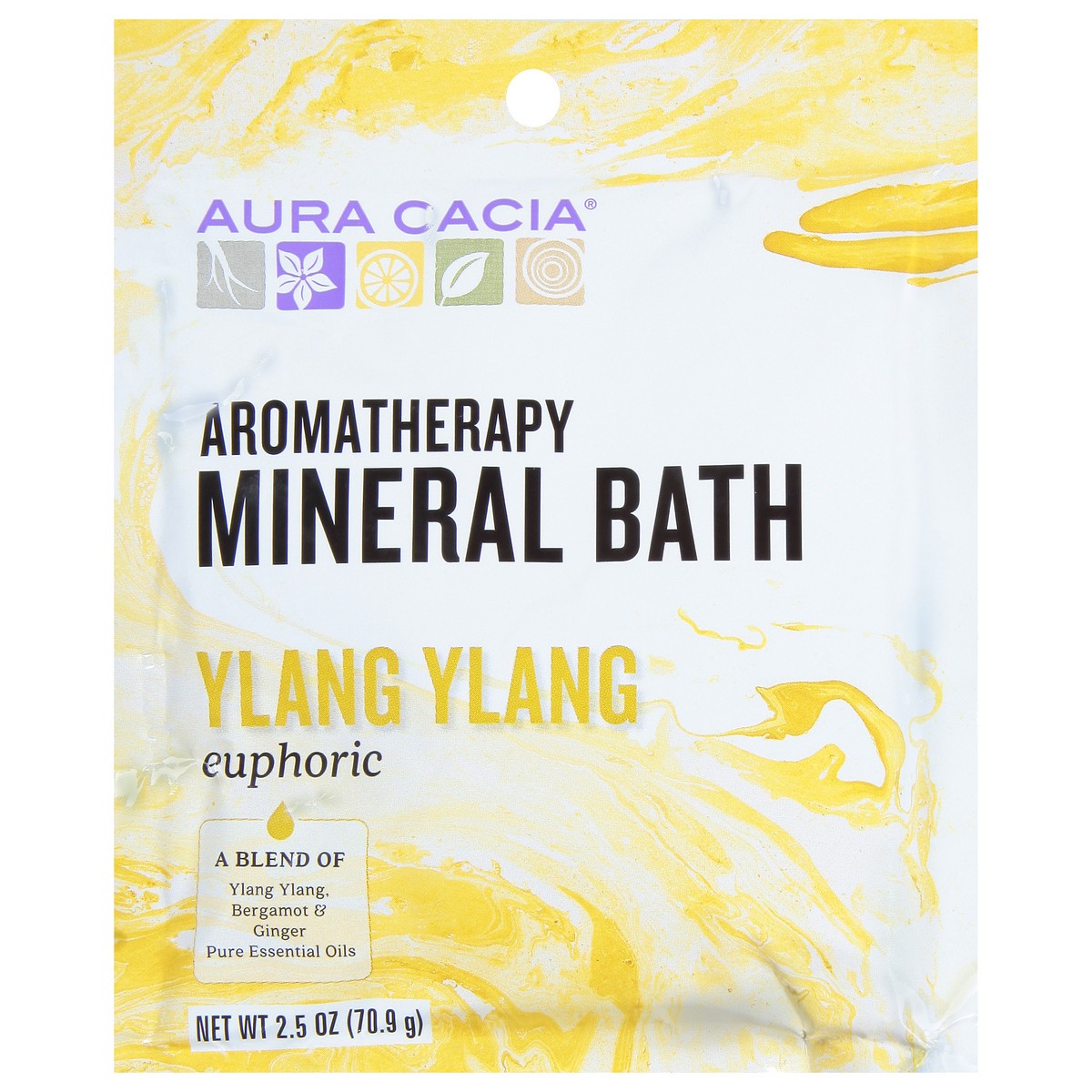 slide 1 of 1, Aura Cacia Euphoric Ylang Ylang Aromatherapy Mineral Bath 2.5 oz, 2.5 oz