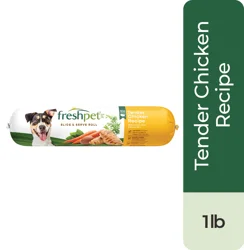 Freshpet Slice & Serve Roll Tender Chicken Recipe Dog Food 1 lb