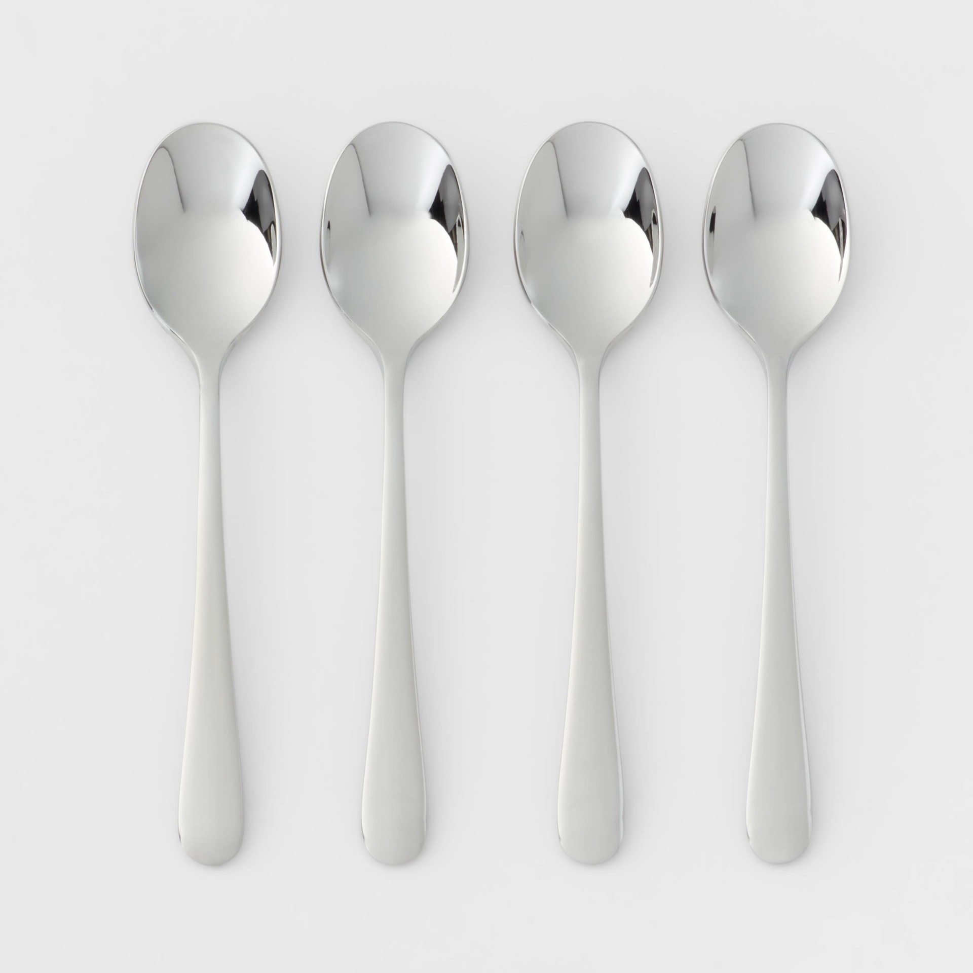 4pc Harrington Cocktail Spoon Set Silver Threshold 4 ct Shipt
