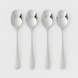 4pc Harrington Cocktail Spoon Set Silver - Threshold™