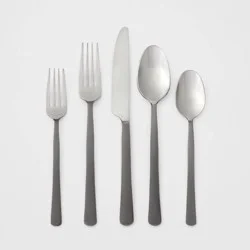 20pc Hubbardston Flatware Set Black - Threshold™