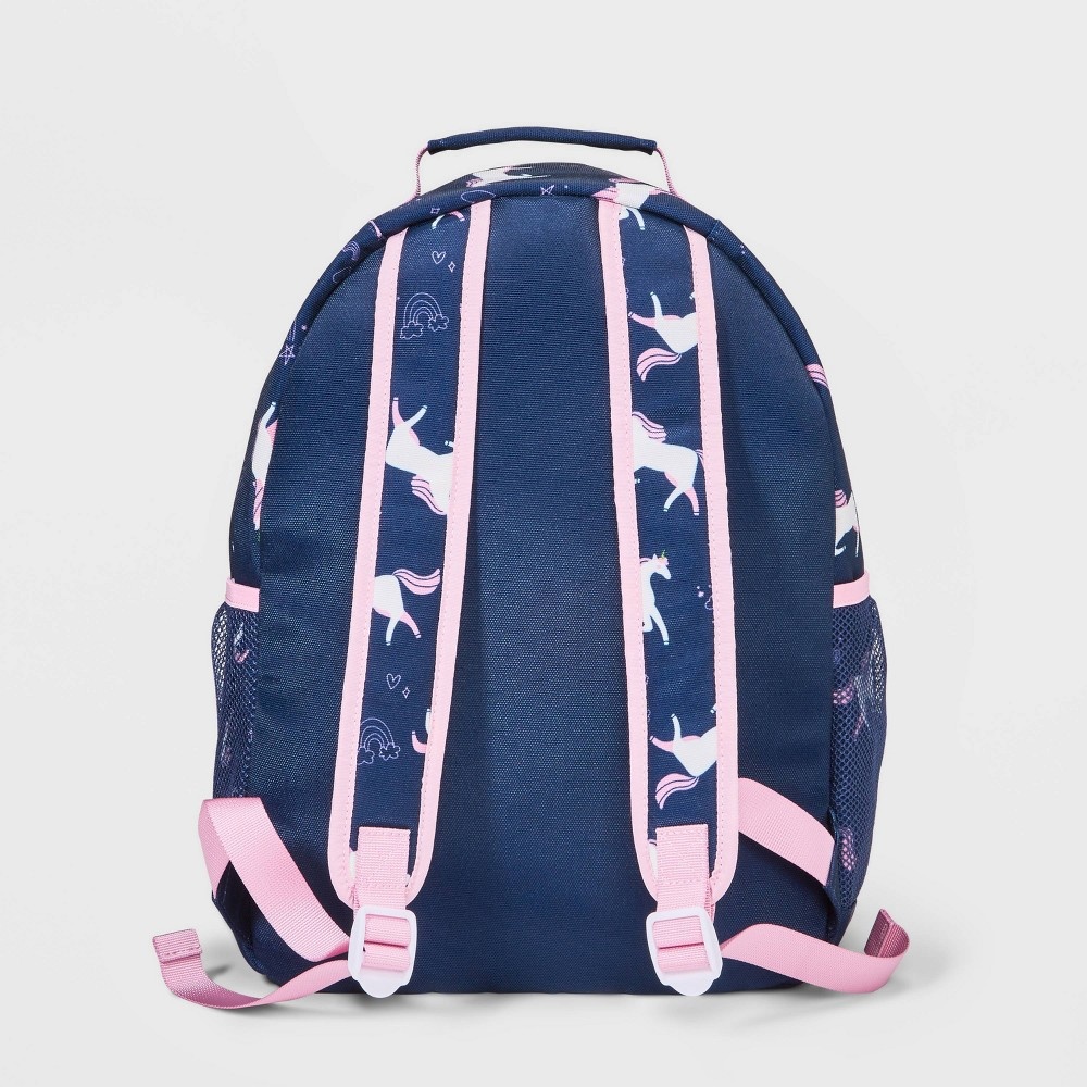 slide 2 of 2, Kids' 16" Printed Bungee Backpack - Cat & Jack Navy Blue, 1 ct